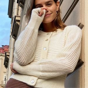 Aritzia mohair cardigan